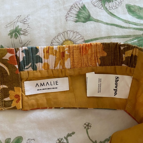 AMALIE THE LABEL bandeau top in floral xs from showpo - Picture 3 of 3